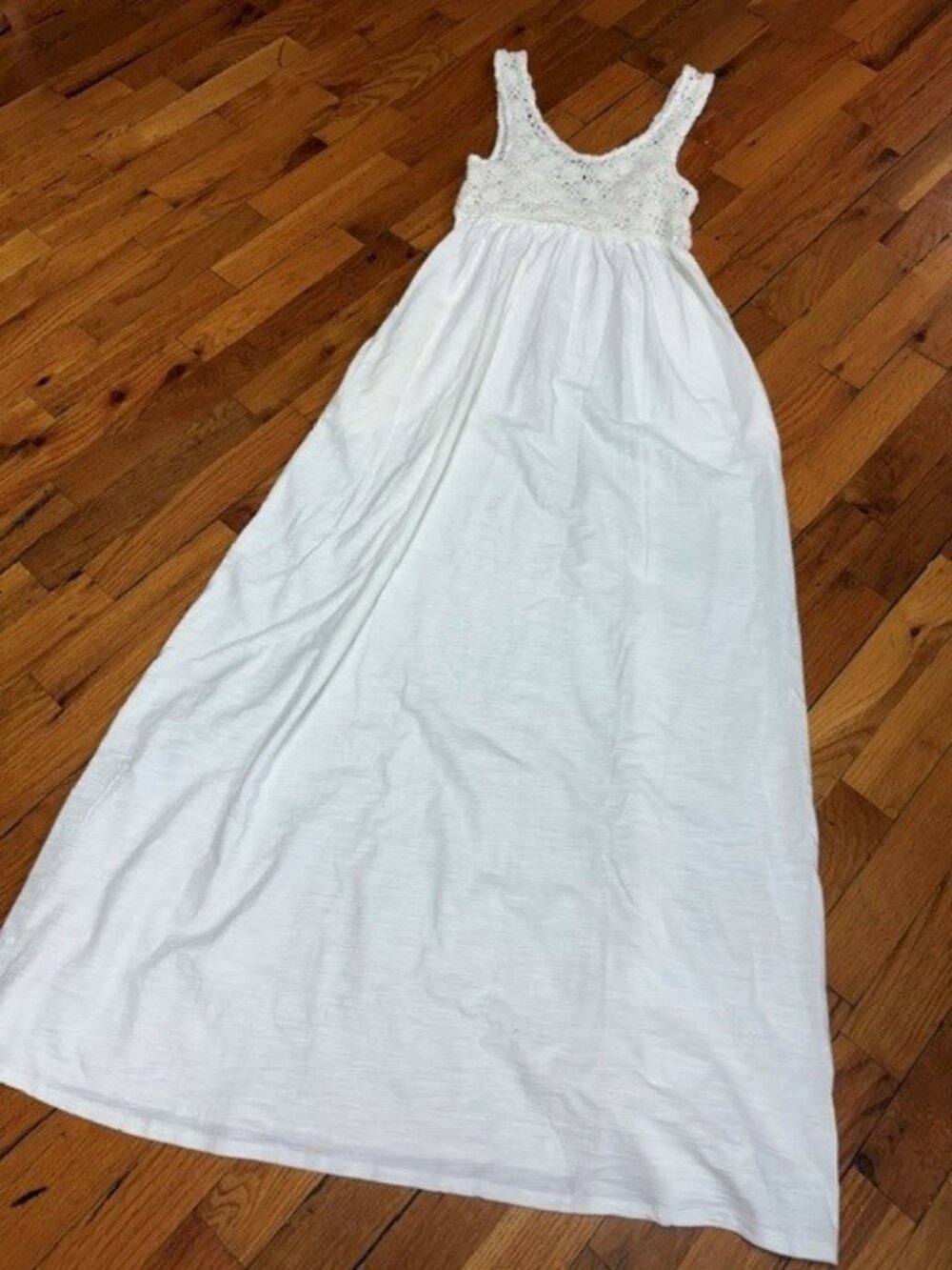 Aerie Crochet Lace Bodice Maxi Dress – White – Boho NWT